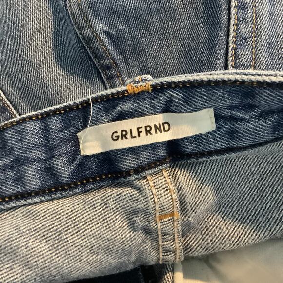 GRLFRND Cindy Cutoff Denim Jean Shorts Button Fly Side Slits 28 - Picture 6 of 8